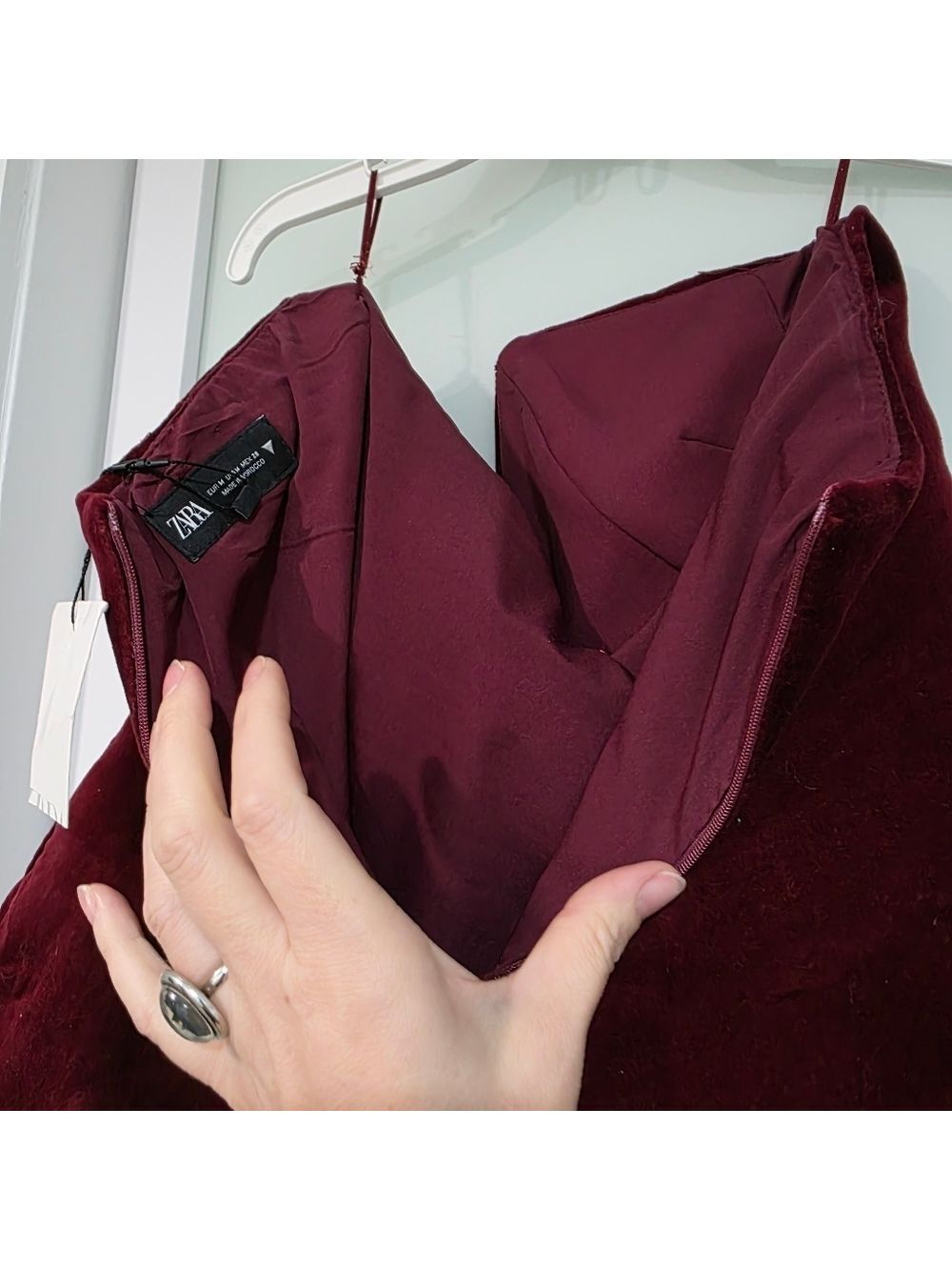 Zara VELVET BOW TOP - Picture 12 of 16